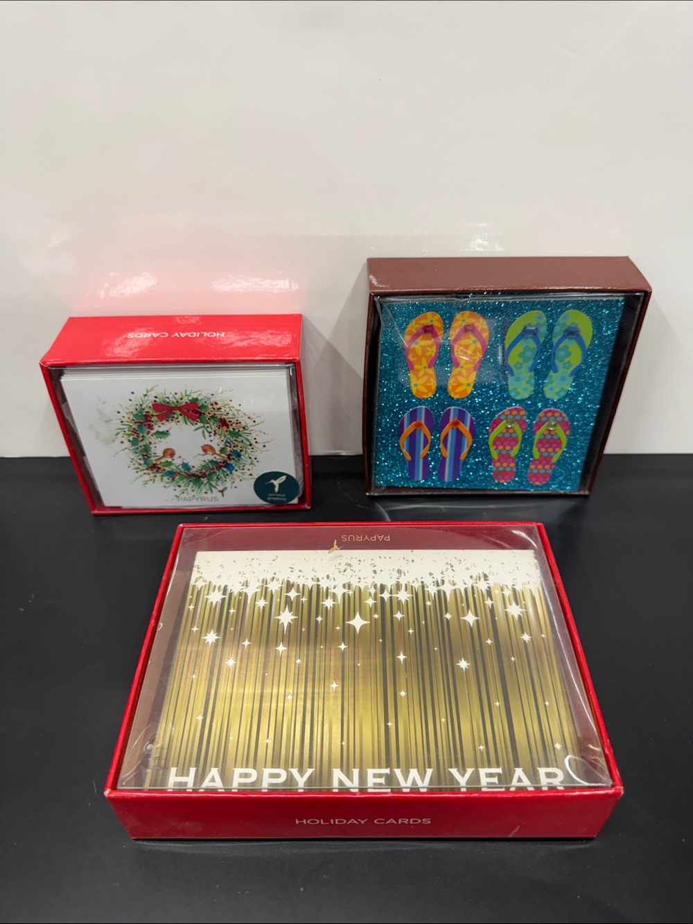 Papyrus Gold, Red, Blue Holiday & Summer Card Set